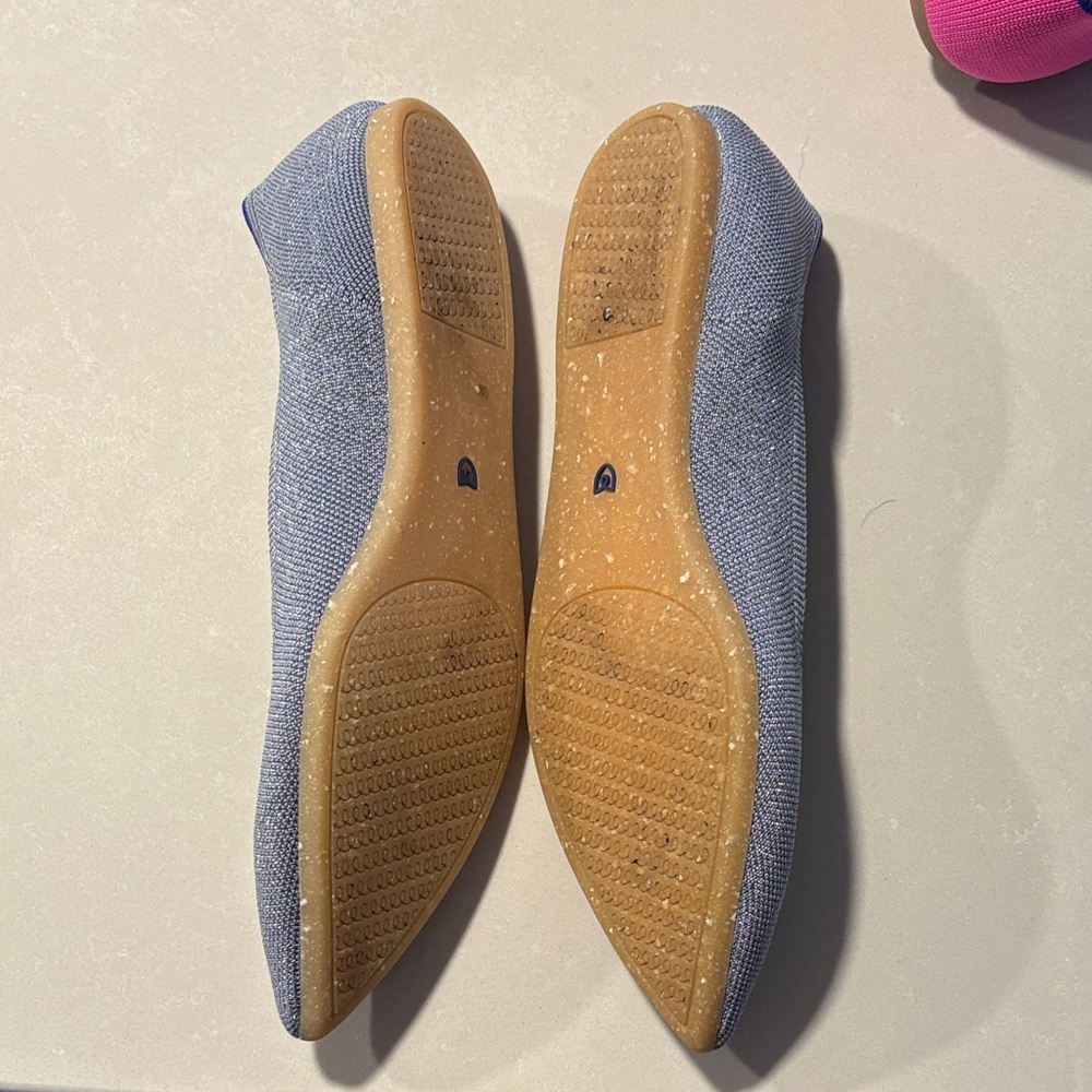 Rothy's Women's Light Blue Pointed Flats - Picture 4 of 7